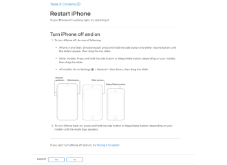Restart iPhone
